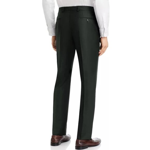 NEW $268 Robert Graham Russel Modern Fit Sharkskin Pants!  32  Very Dark Green - Picture 2 of 4